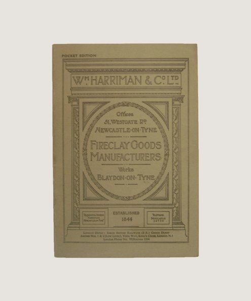 William Harriman & Co Ltd Fireclay Goods Manufacturers Works Catalogue 1960  