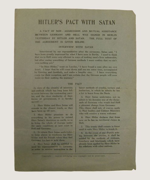  Hitler’s Pact with Satan  